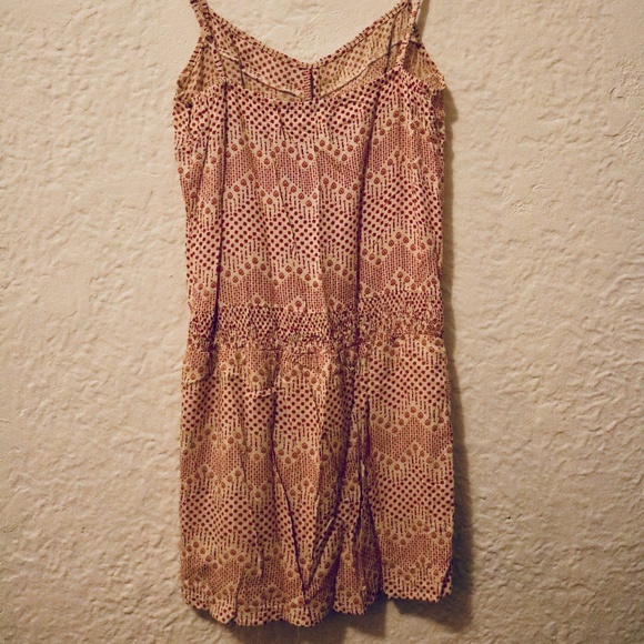 ECLECTIC Short Summer Print Dress Cream/Pink XS - Picture 3 of 3
